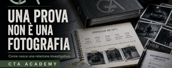 Relazione investigativa e documentazione delle prove | CTA Academy