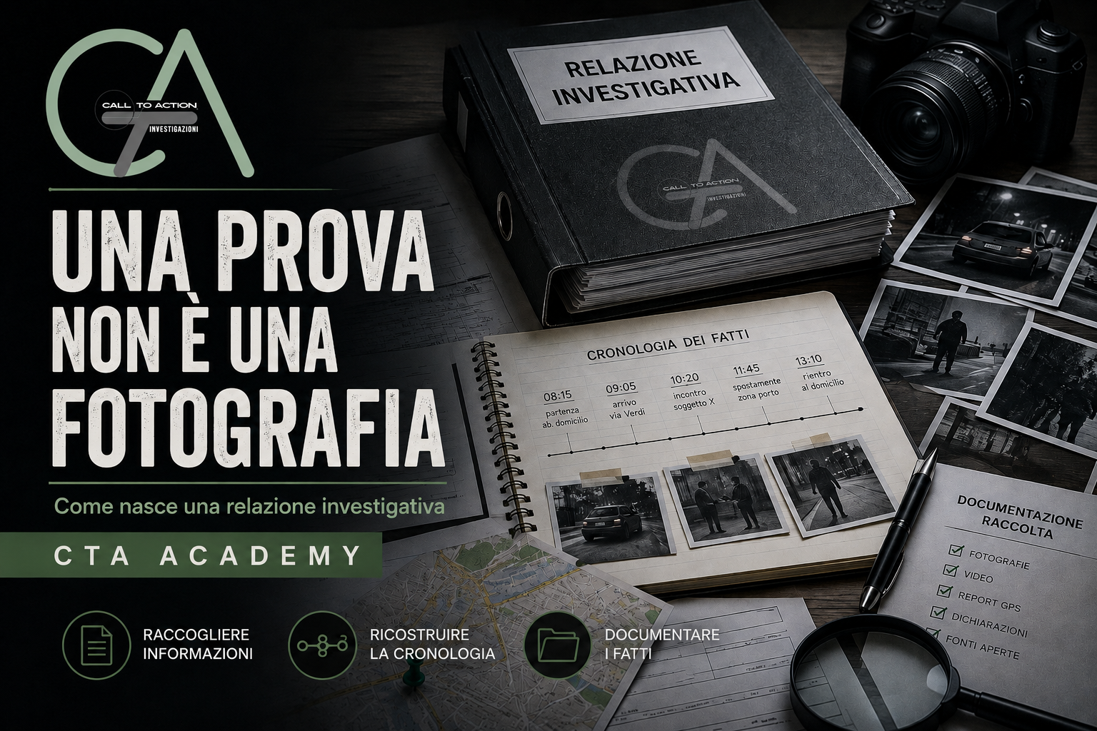 Una prova non è una fotografia: come nasce una relazione investigativa