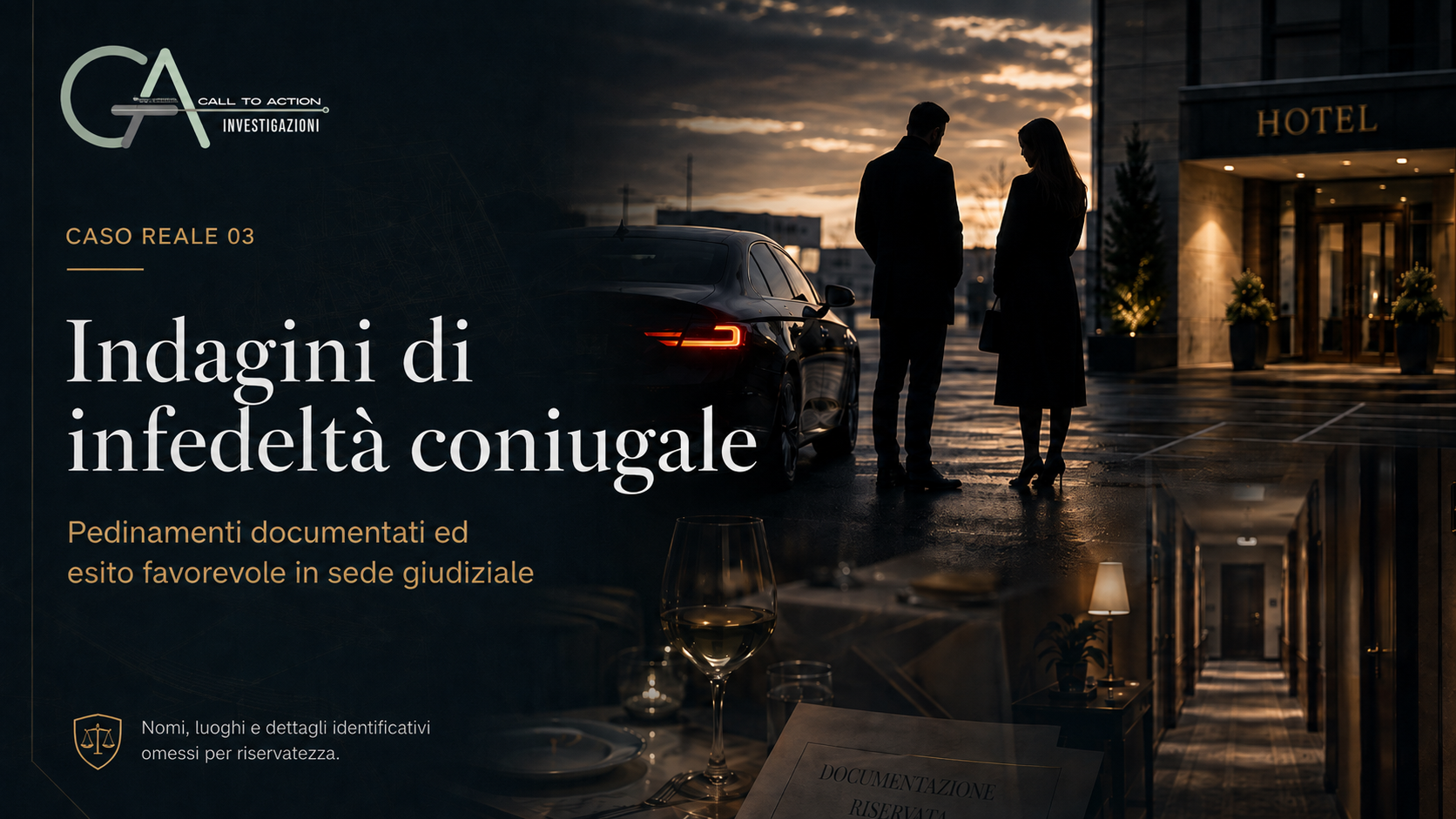 Il marito negava il tradimento: le indagini che hanno documentato l’infedeltà